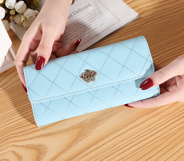 High Quality Women PU Leather Wallets Girls Coin Card Holder Ladies Zipper Purse Fashion Wallet for Lady