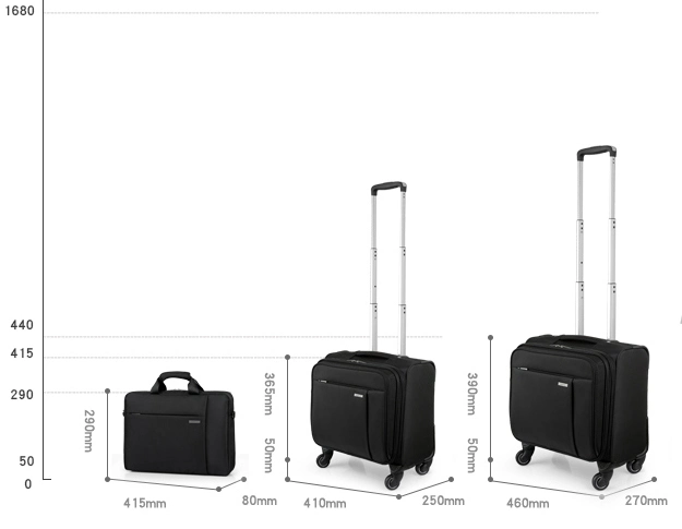 Wheeled Trolley Luggage Leisure Business Travel Laptop Notebook Computer Suitcase Bag Case