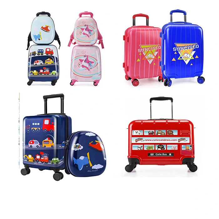 Wholesale Custom New Travel Case 16 Inch Ride on Multifunctional ABS Trolley Bags Kids Suitcase Children Scooter Trolley Luggage Suitcase