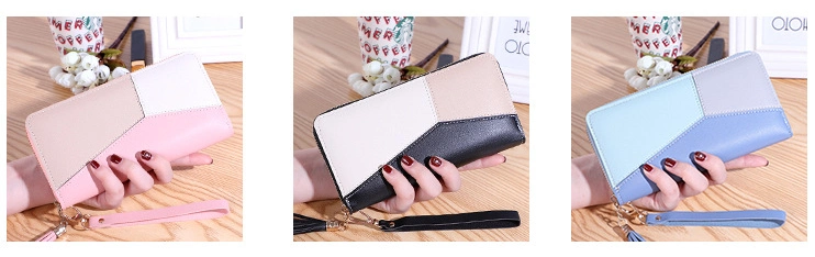 High Quality Women PU Leather Wallets Girls Coin Card Holder Ladies Zipper Purse Fashion Wallet for Lady