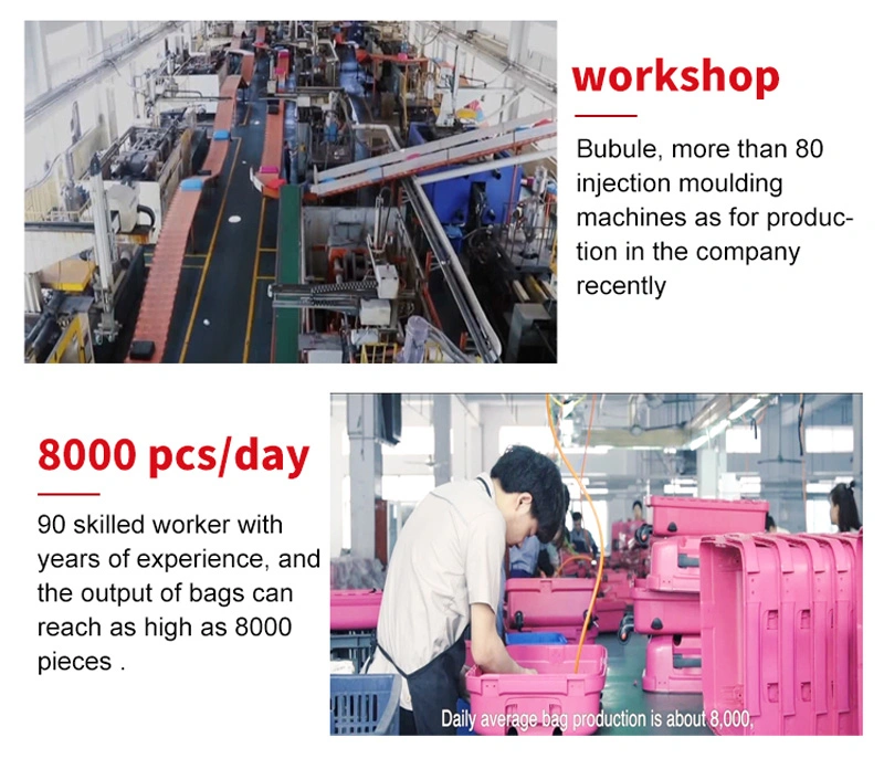 Factory Price 3PCS Ready Goods Luggage &amp; Travel Bags, Stock Trolley Luggage Fashion PP Case
