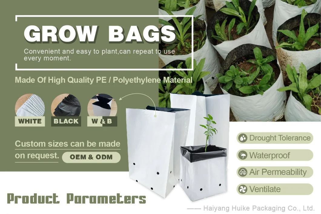 Garden Waterproof Poly Breathable Durable PP Bag/Grow Bag
