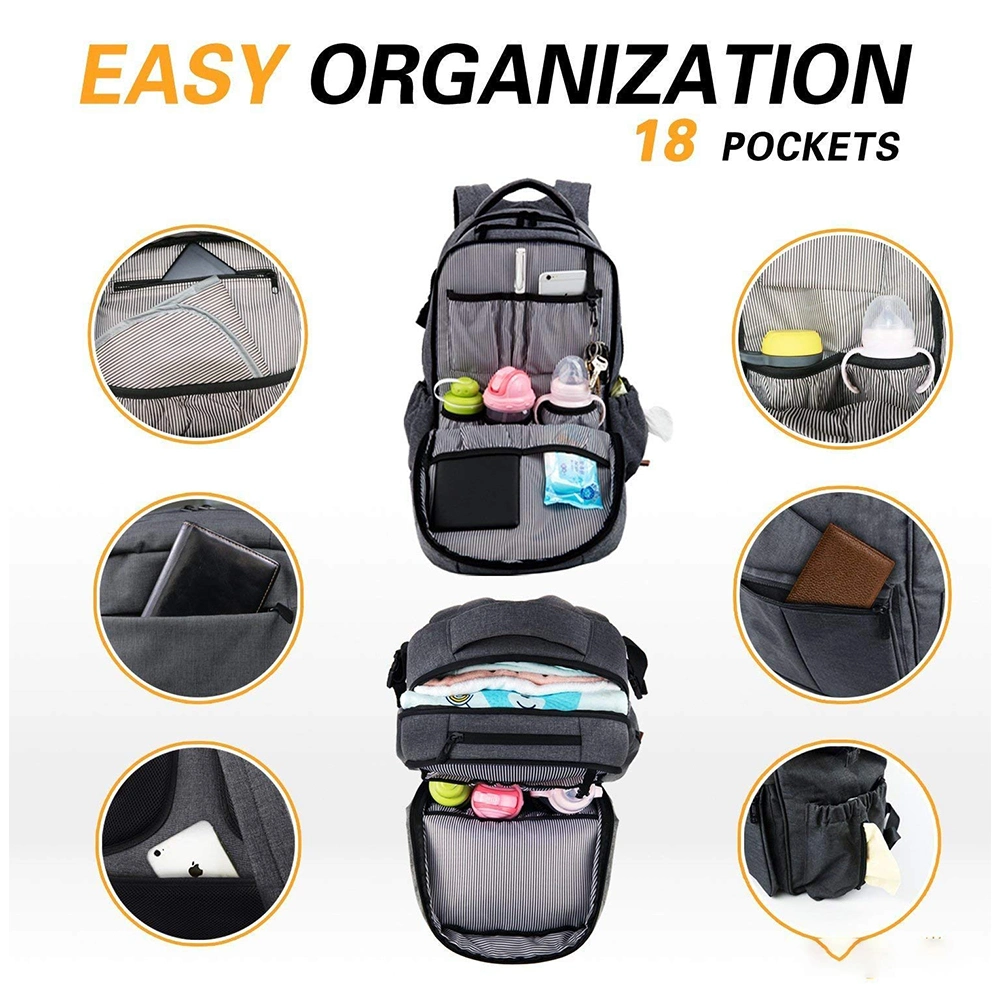 Diaper Bag Backpack Baby Bag Multi-Functional 3 in 1 with Changing Station Waterproof Large Capacity Diaper Bags for Baby Changing Bag