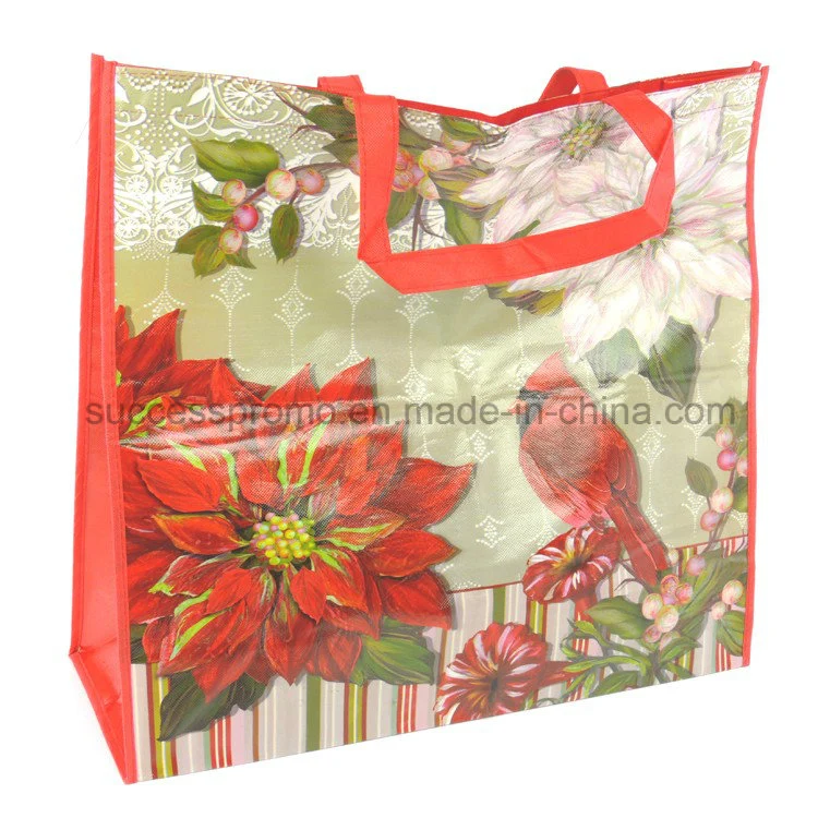 Printed Laminated Non Woven Large Storage Bag with Zipper