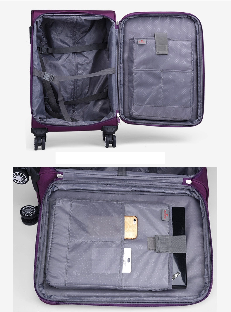 High Quality Waterproof Wheeled Trolley Luggage Suitcase Leisure Travel Bag Case (CY3396)