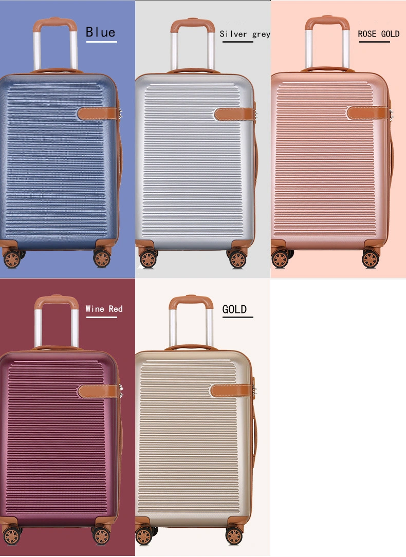 Sport Trolley Bag Hard Case Luggage Lightweight 4 Wheel Sets of 3 Suitcase