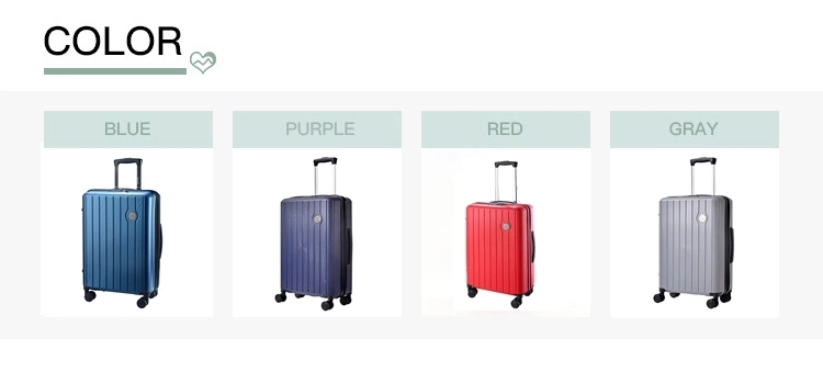 PP Trolley Suitcase Luggage Logo Bag Set Zipper Case Hardshell