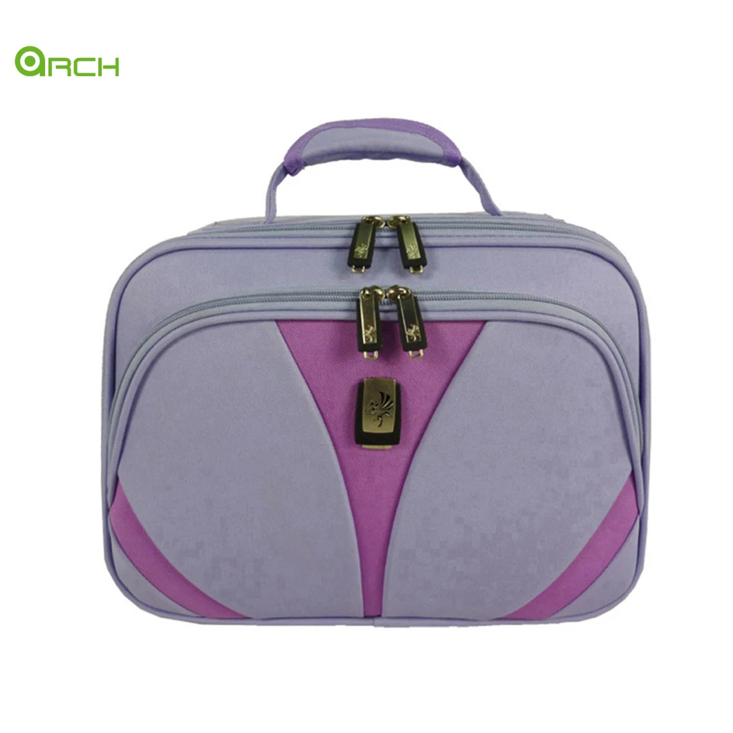 Travel Bag/Cosmetic Bag/Luggage Bag/600d Polyester Vanity Case with One Pocket Fg1471vc