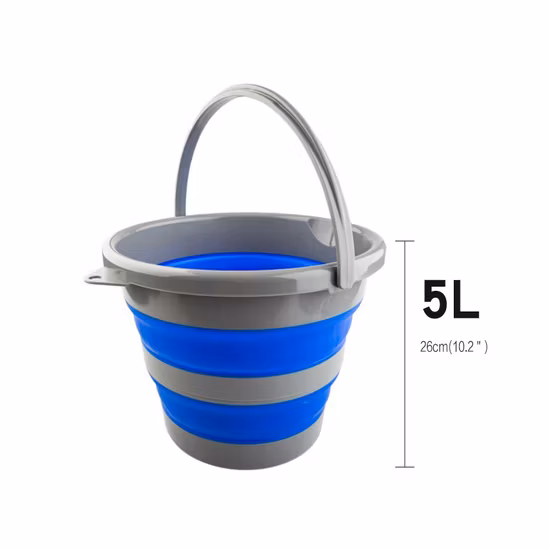 Foldable Plastic Bucket Collapsible Bucket with Handle Gardening Bucket