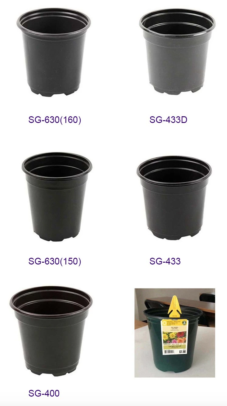 Indoor / Outdoor Vertical Herb Garden Planter / Nursery Pot Black Plastic Greenhouse 2/3/4/5/7/10/15 Gallon Nursery Flower Pots Bulk Planter