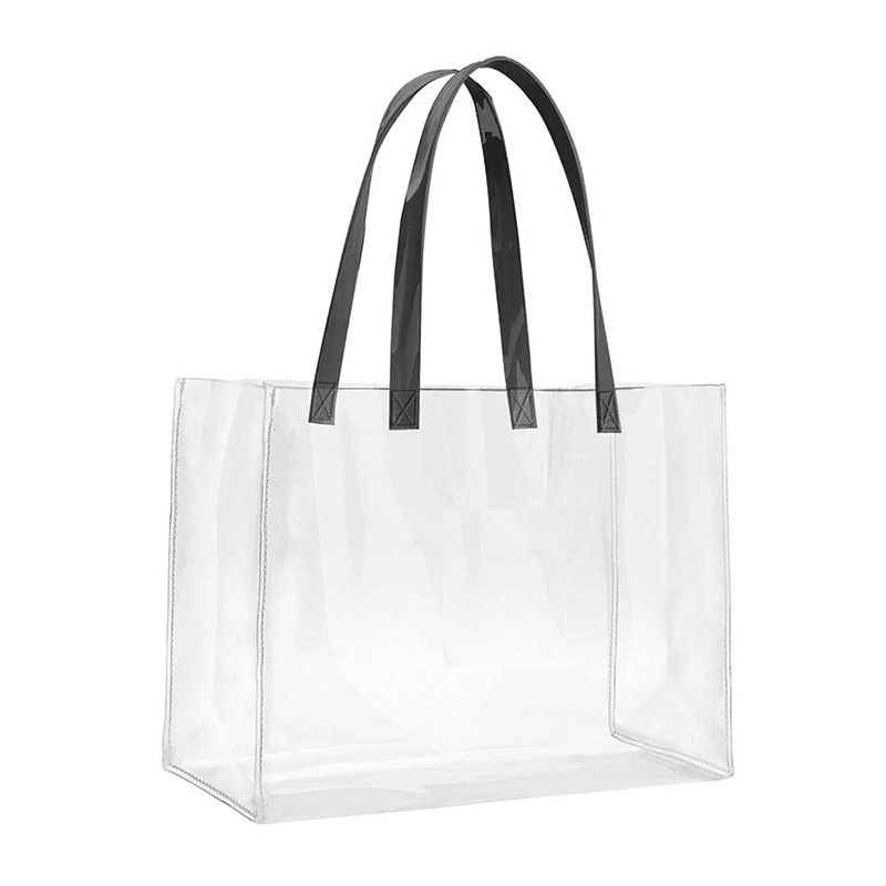 Custom Jelly PVC Tote Bag PVC Clear Fashion Large PVC Handbag Clear Bag for Women