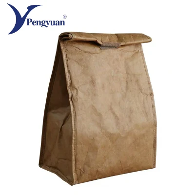 Promotional Custom DuPont Tyvek Kraft Paper Lunch Cooler Bag