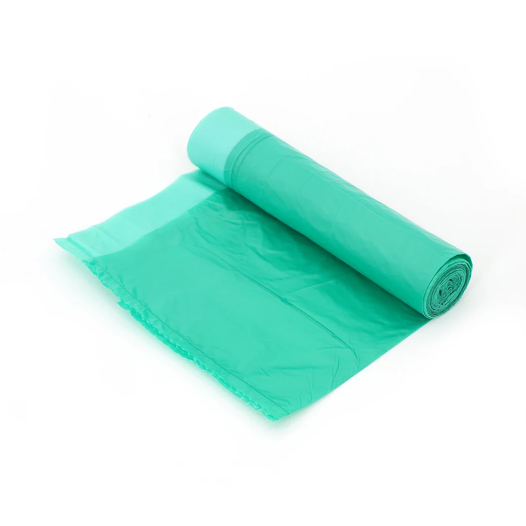 Ziplock Trash Rubbish Compostable Biodegradable T-Shirt Heavy Duty HDPE PLA Pbat LDPE PE Customized Plastic Dog Poop Diaper Manufacturer Drawstring Garbage Bag