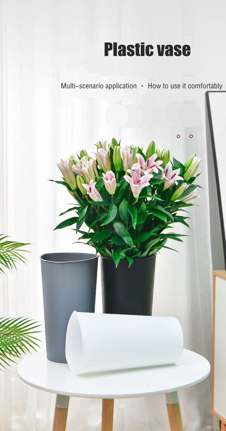 Triangular Flower Bucket Plastic Vase Flower and Gardening Supplies